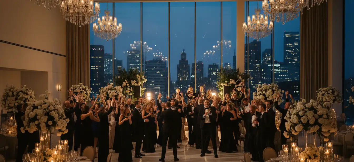 Evento elegante con música en vivo